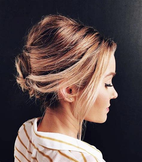 updo short thin hair|messy updos for thin hair.